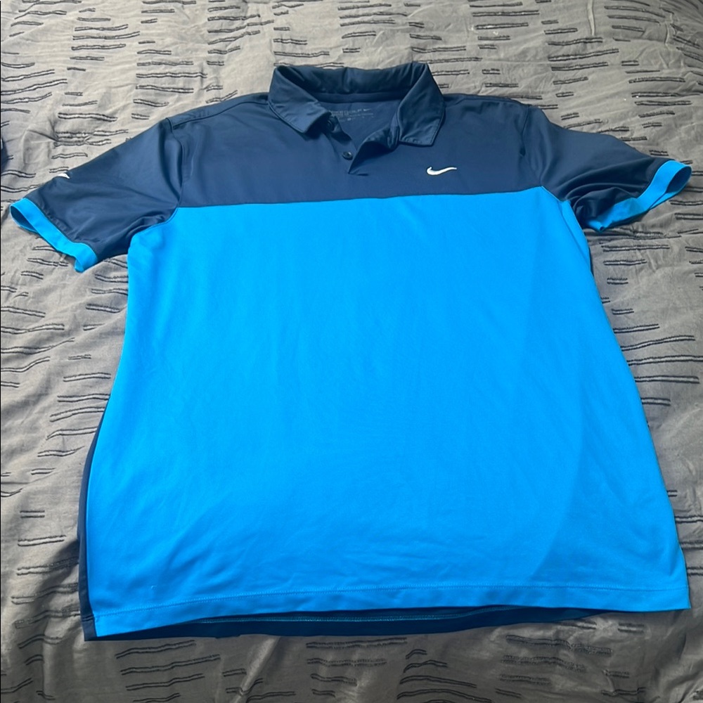 Nike Blue Performance Polo Shirt
